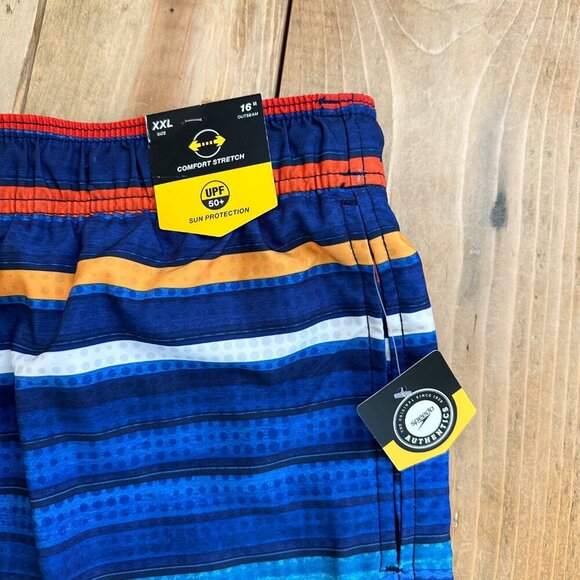 NWT - Set of 2 Speedo Swim Trunks 16" Comfort Stretch UPF 50 XXL Men's - Picture 2 of 13